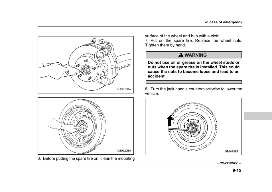 Subaru 2006 Baja User Manual | Page 344 / 487