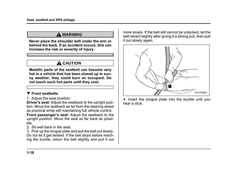 Subaru 2006 Baja User Manual | Page 43 / 487