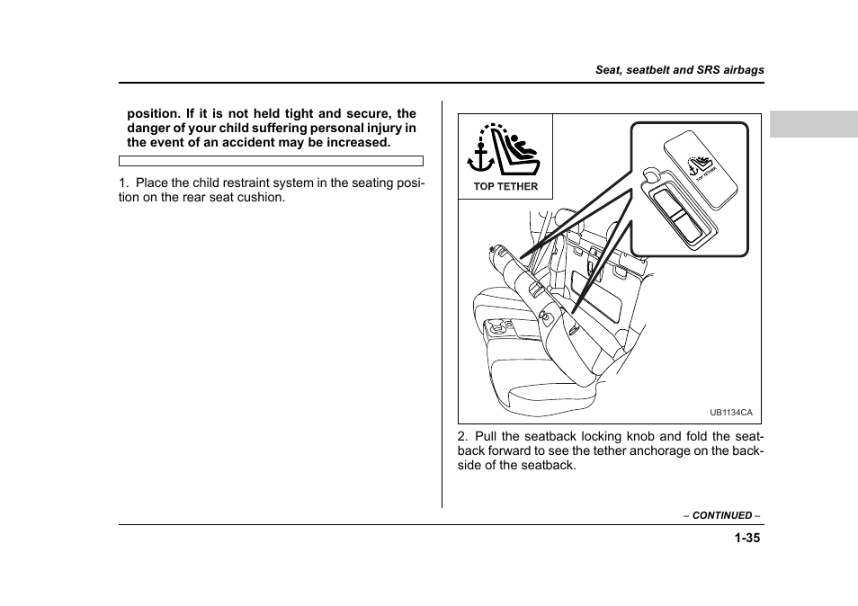 Subaru 2006 Baja User Manual | Page 60 / 487