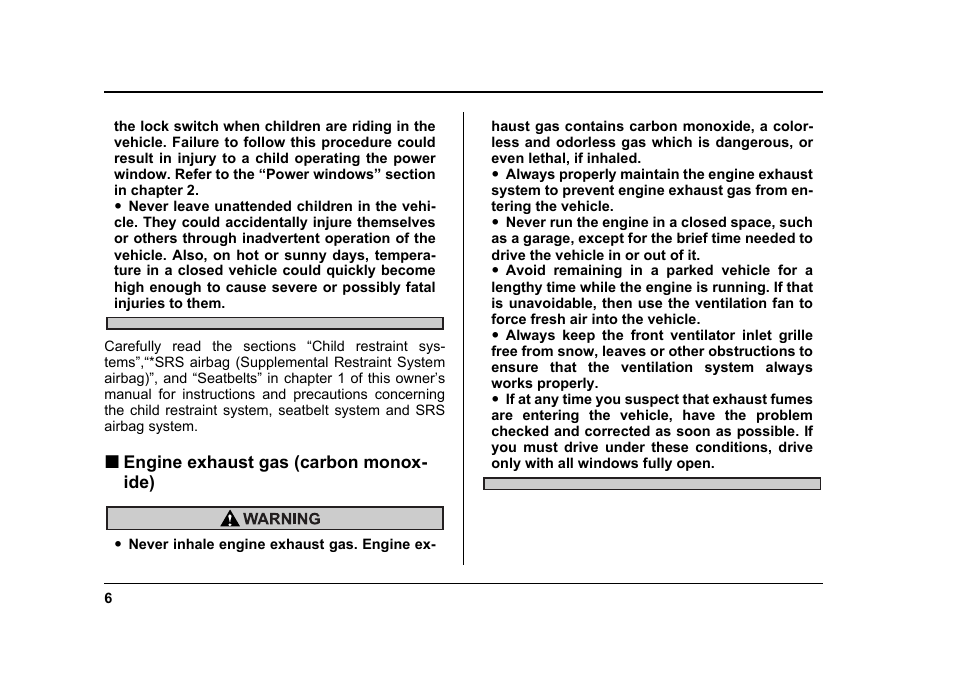 Subaru 2006 Baja User Manual | Page 9 / 487