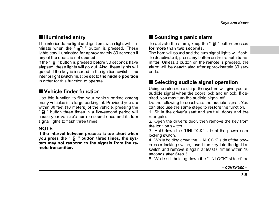 Subaru 2006 Baja User Manual | Page 98 / 487