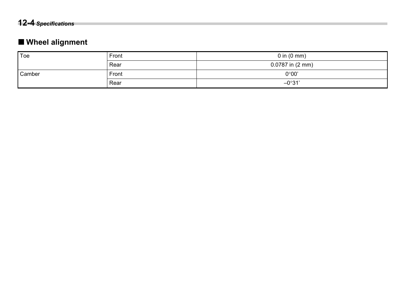 Wheel alignment | Subaru 2006 B9 Tribeca User Manual | Page 347 / 377