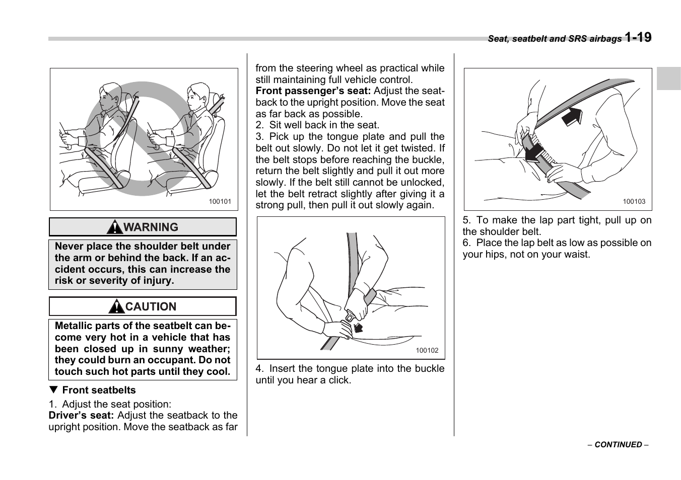 Subaru 2006 B9 Tribeca User Manual | Page 44 / 377