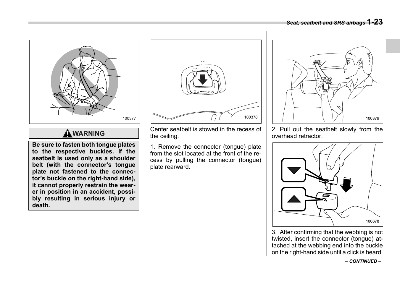 Subaru 2006 B9 Tribeca User Manual | Page 48 / 377