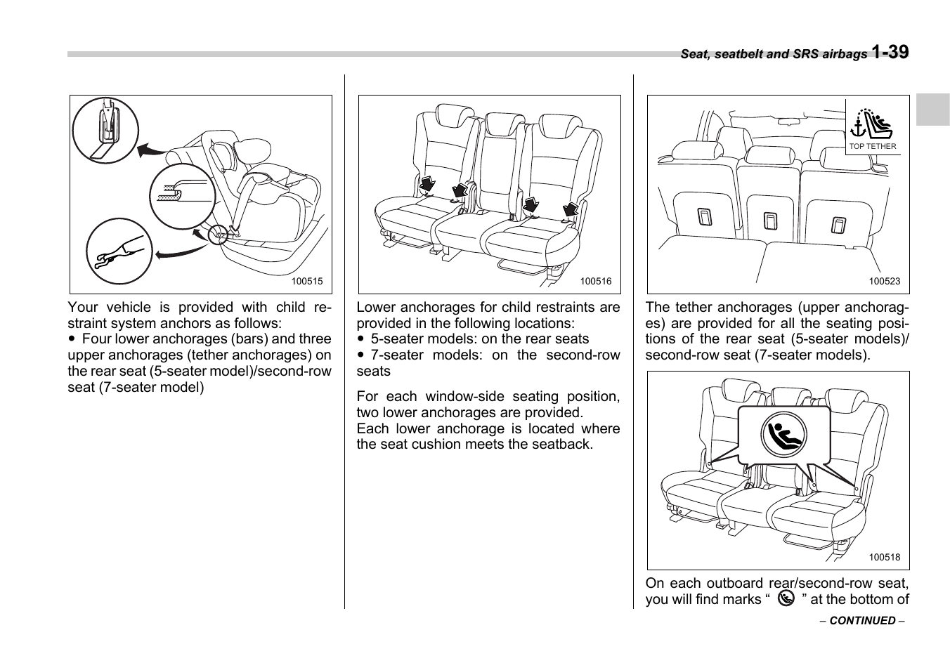 Subaru 2006 B9 Tribeca User Manual | Page 64 / 377