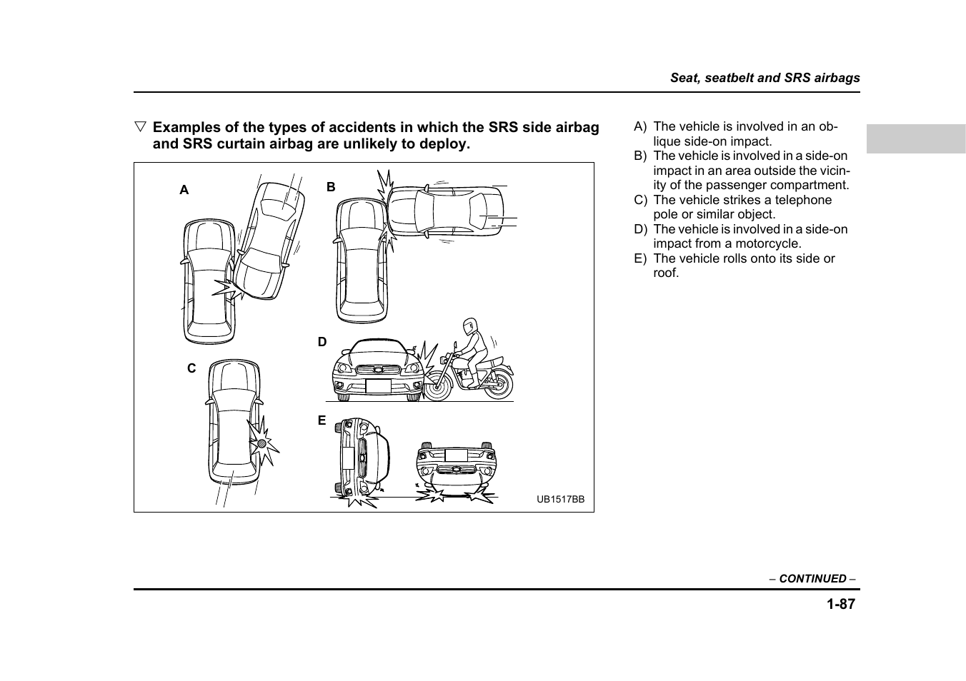 Subaru 2005 Legacy User Manual | Page 118 / 627