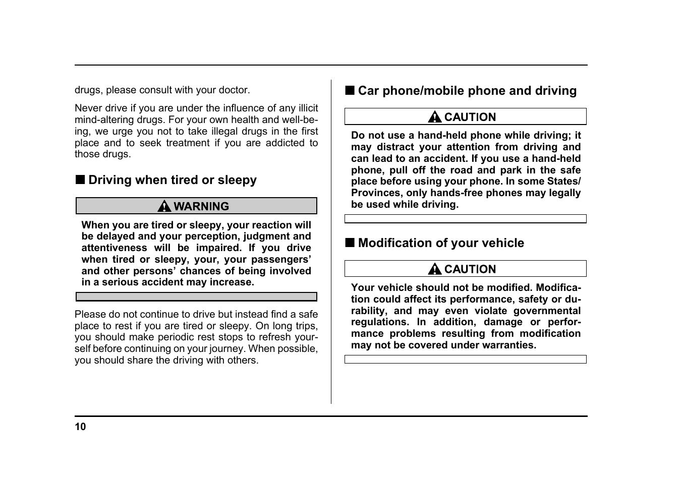Subaru 2005 Legacy User Manual | Page 13 / 627