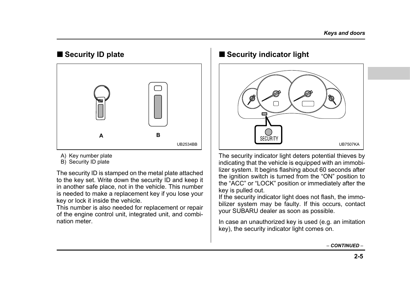 Subaru 2005 Legacy User Manual | Page 130 / 627