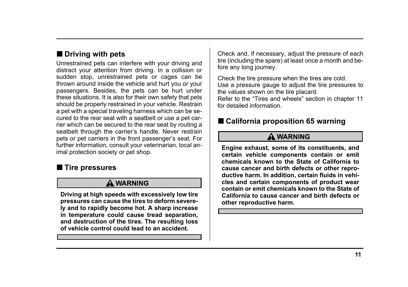 Subaru 2005 Legacy User Manual | Page 14 / 627