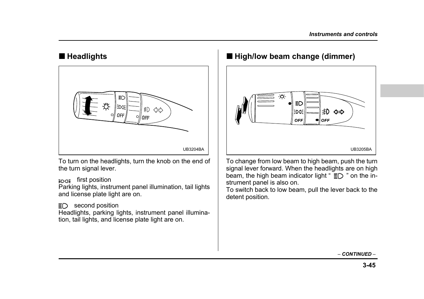 Subaru 2005 Legacy User Manual | Page 216 / 627