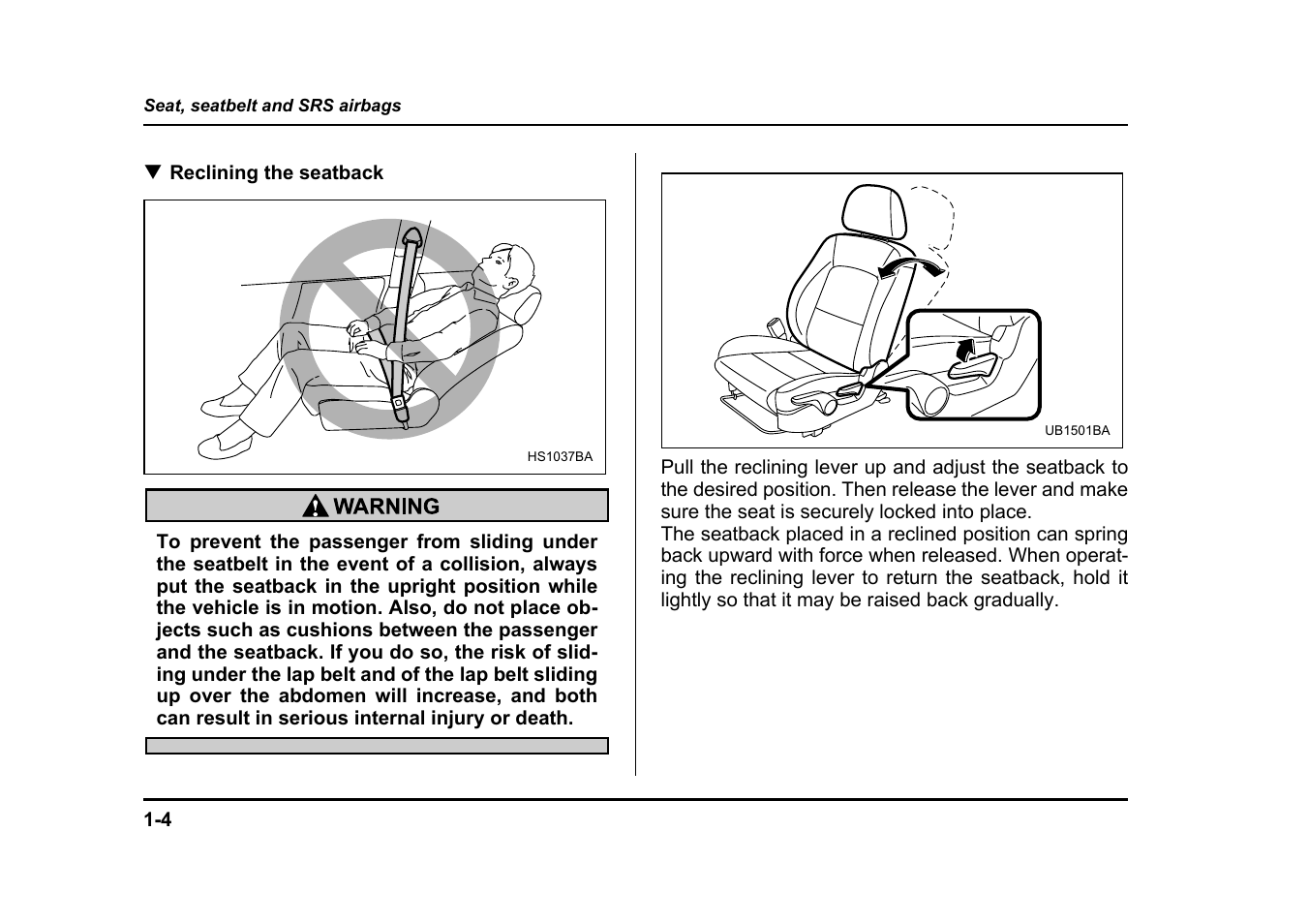 Subaru 2005 Legacy User Manual | Page 35 / 627