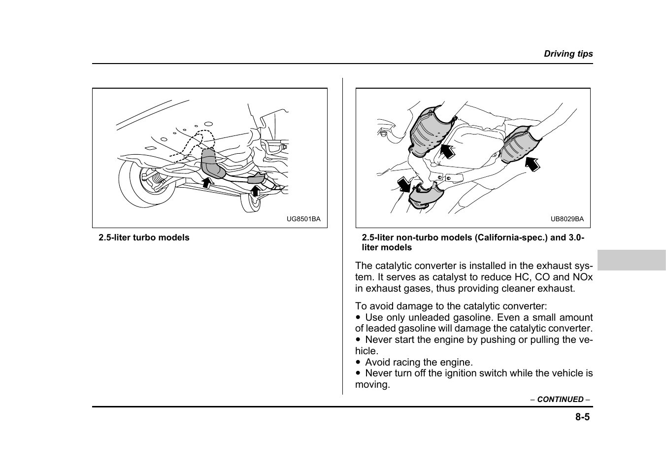 Subaru 2005 Legacy User Manual | Page 418 / 627