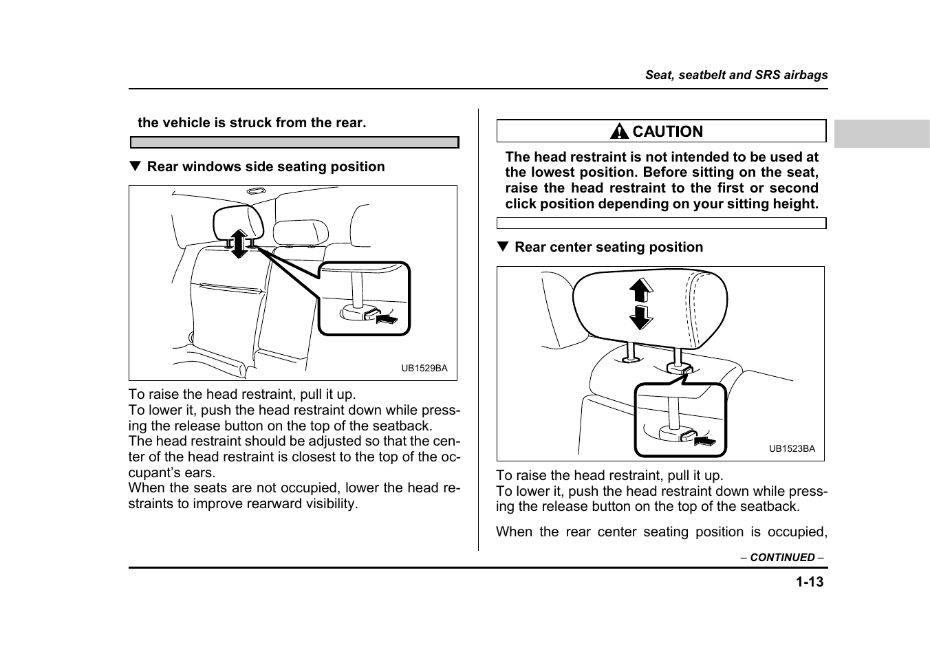 Subaru 2005 Legacy User Manual | Page 44 / 627