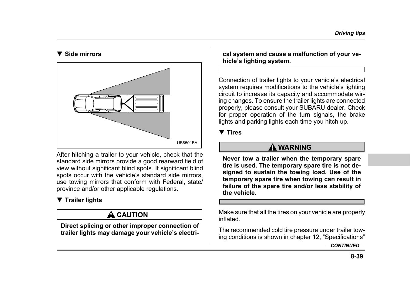 Subaru 2005 Legacy User Manual | Page 452 / 627