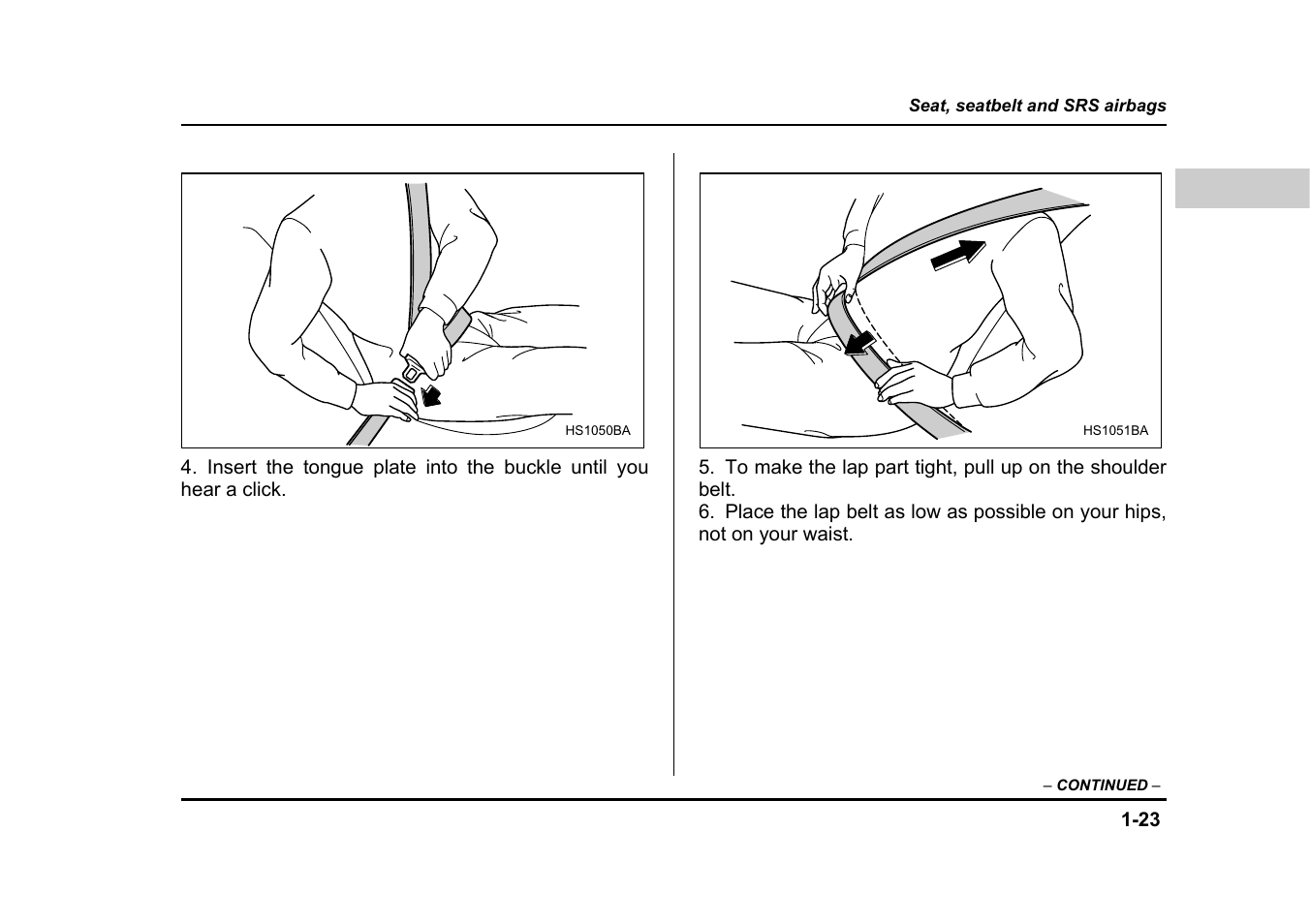 Subaru 2005 Legacy User Manual | Page 54 / 627