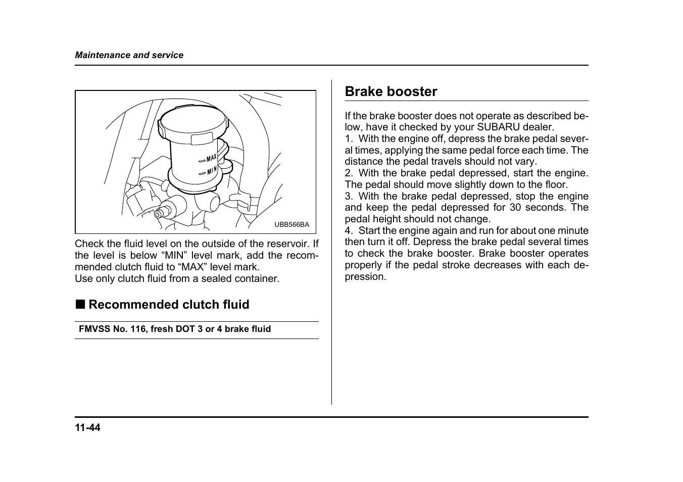 Brake booster | Subaru 2005 Legacy User Manual | Page 543 / 627