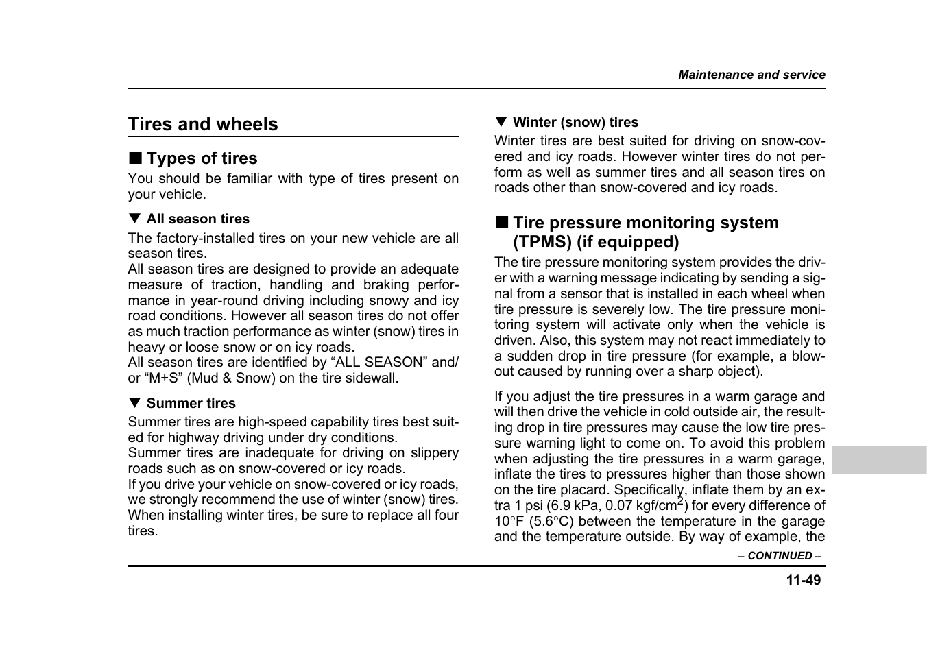Tires and wheels | Subaru 2005 Legacy User Manual | Page 548 / 627