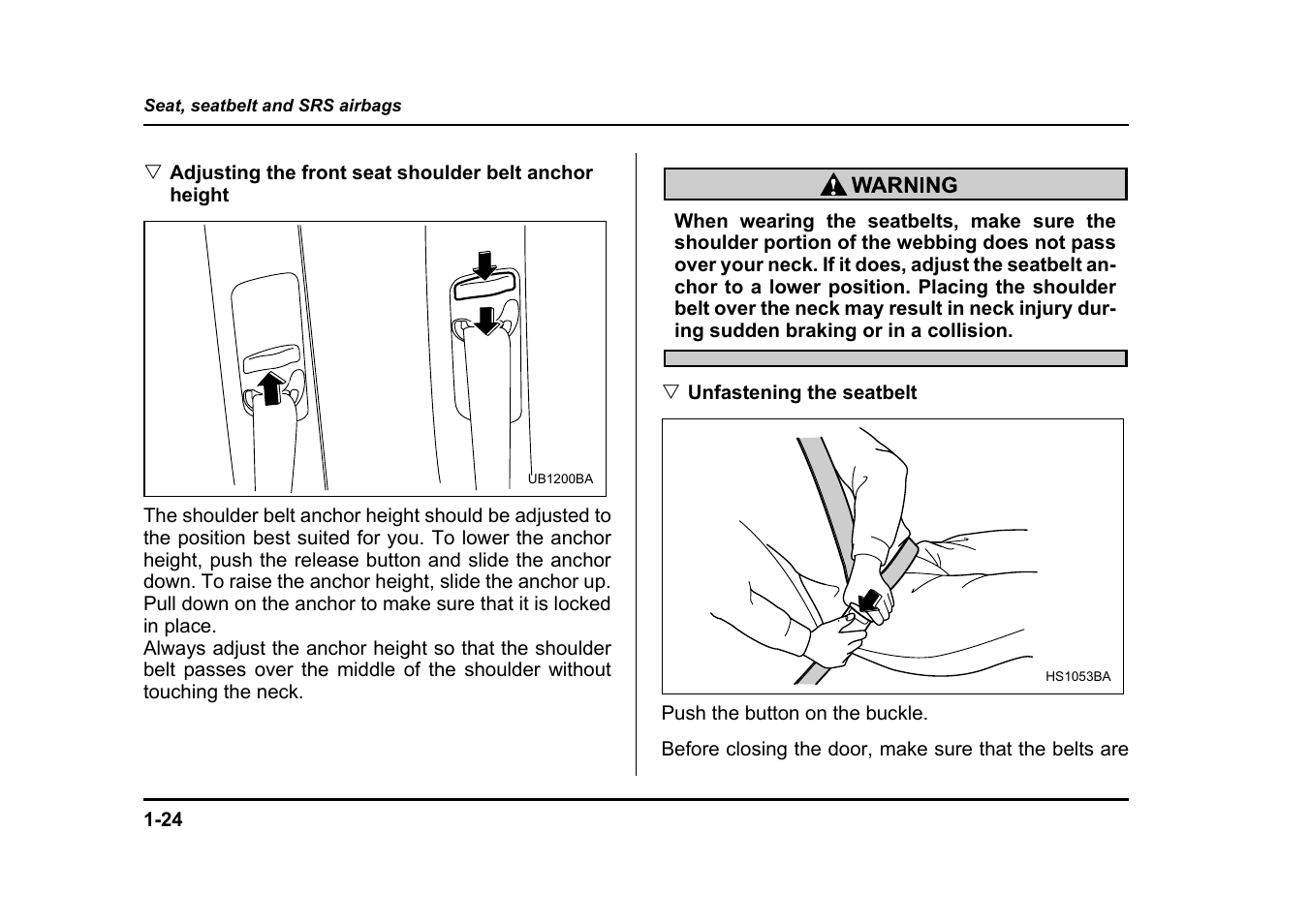 Subaru 2005 Legacy User Manual | Page 55 / 627