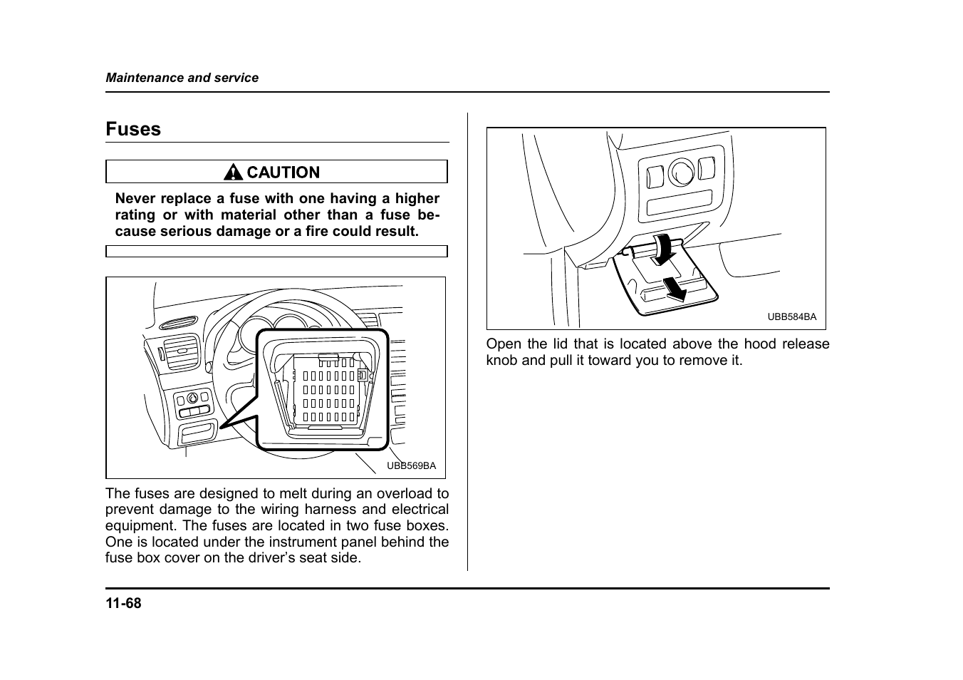 Fuses | Subaru 2005 Legacy User Manual | Page 567 / 627