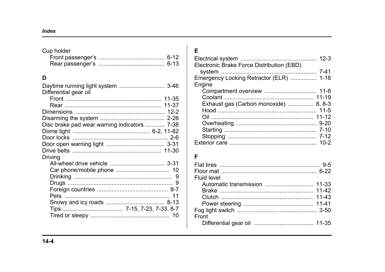 Subaru 2005 Legacy User Manual | Page 619 / 627