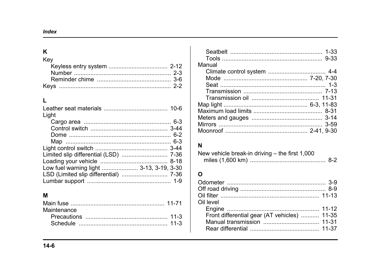 Subaru 2005 Legacy User Manual | Page 621 / 627