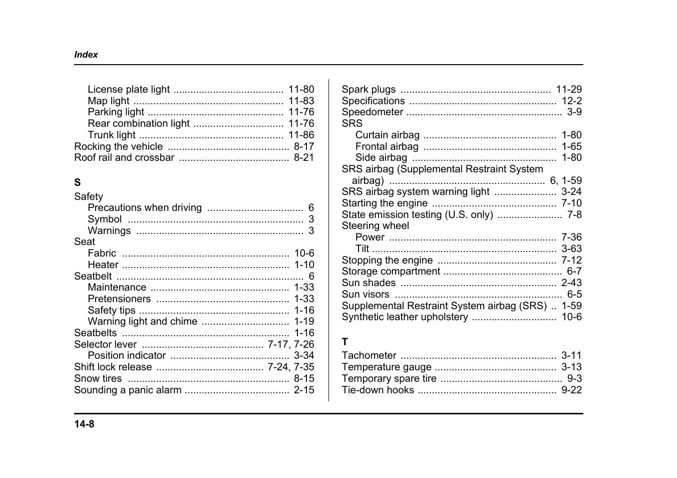 Subaru 2005 Legacy User Manual | Page 623 / 627