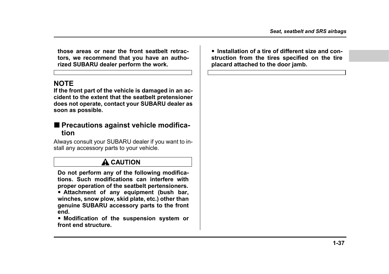 Subaru 2005 Legacy User Manual | Page 68 / 627