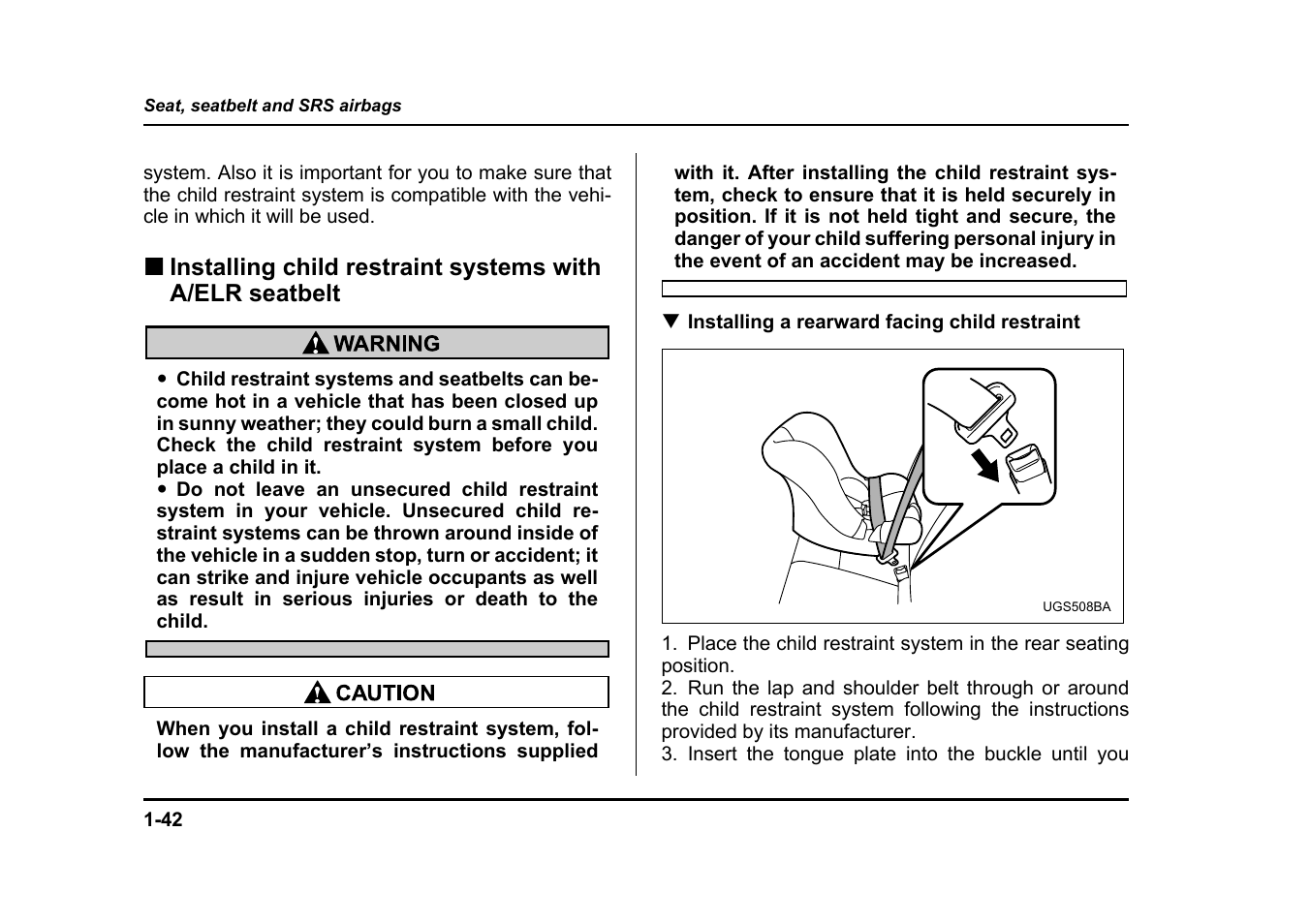 Subaru 2005 Legacy User Manual | Page 73 / 627
