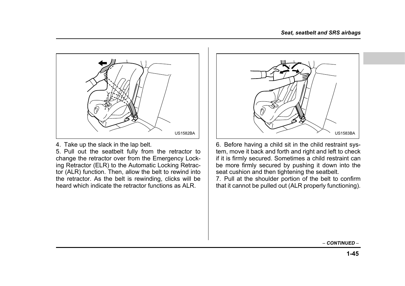 Subaru 2005 Legacy User Manual | Page 76 / 627