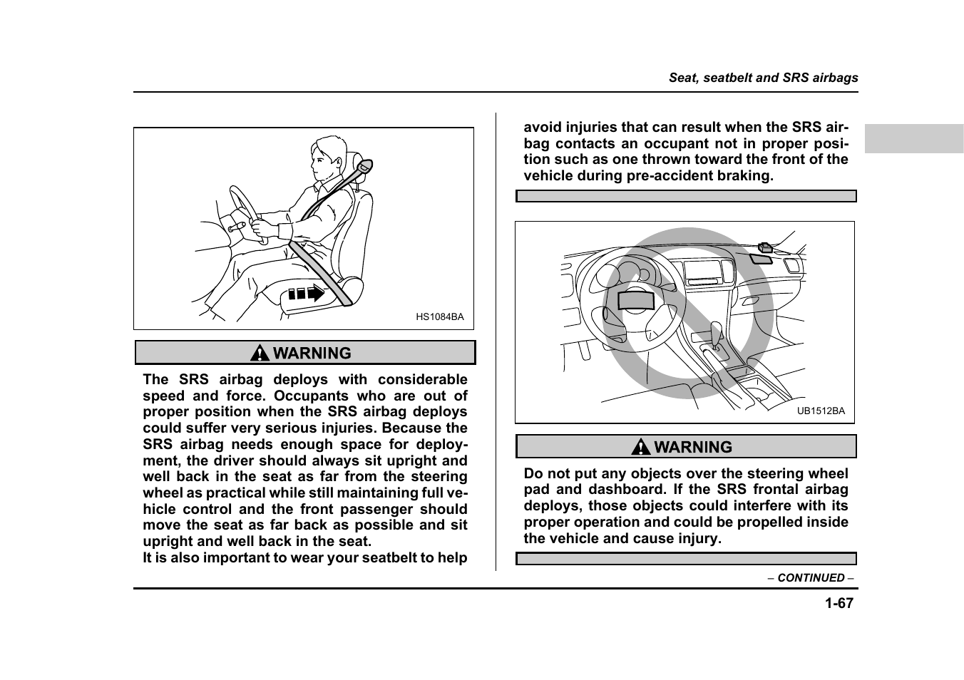 Subaru 2005 Legacy User Manual | Page 98 / 627
