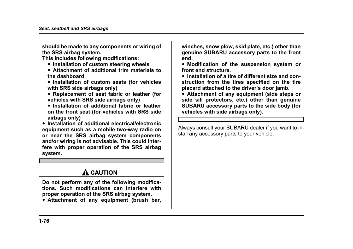 Subaru 2005 Impreza User Manual | Page 103 / 507