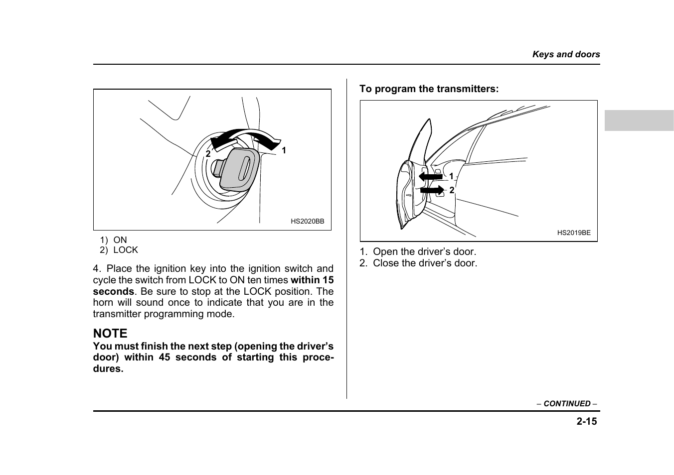 Subaru 2005 Impreza User Manual | Page 118 / 507
