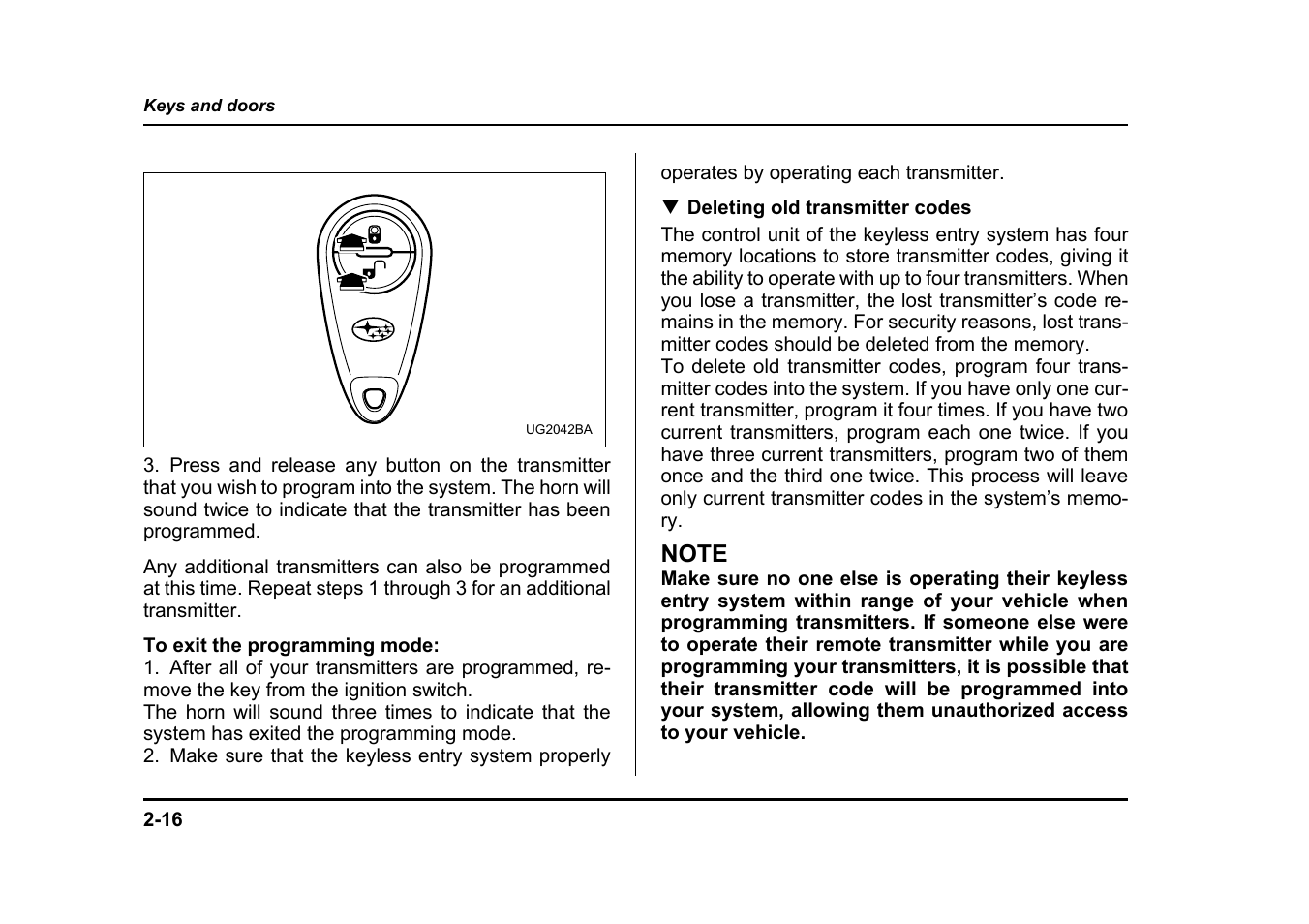 Subaru 2005 Impreza User Manual | Page 119 / 507