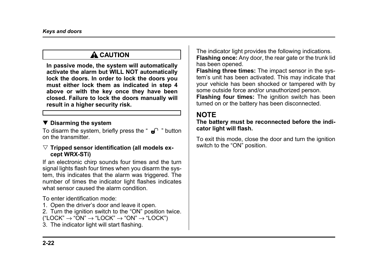 Subaru 2005 Impreza User Manual | Page 125 / 507