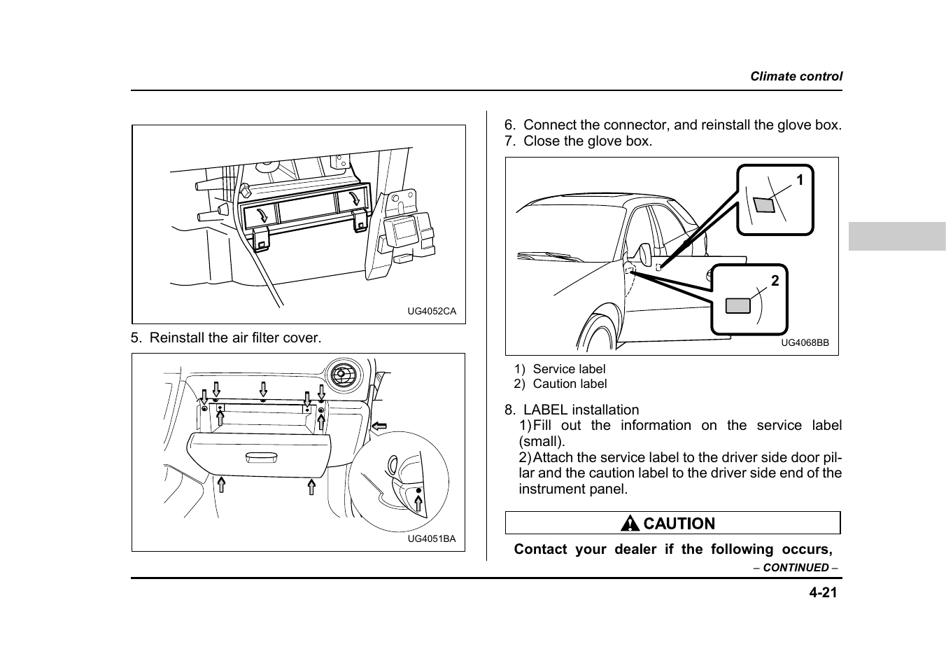 Subaru 2005 Impreza User Manual | Page 212 / 507