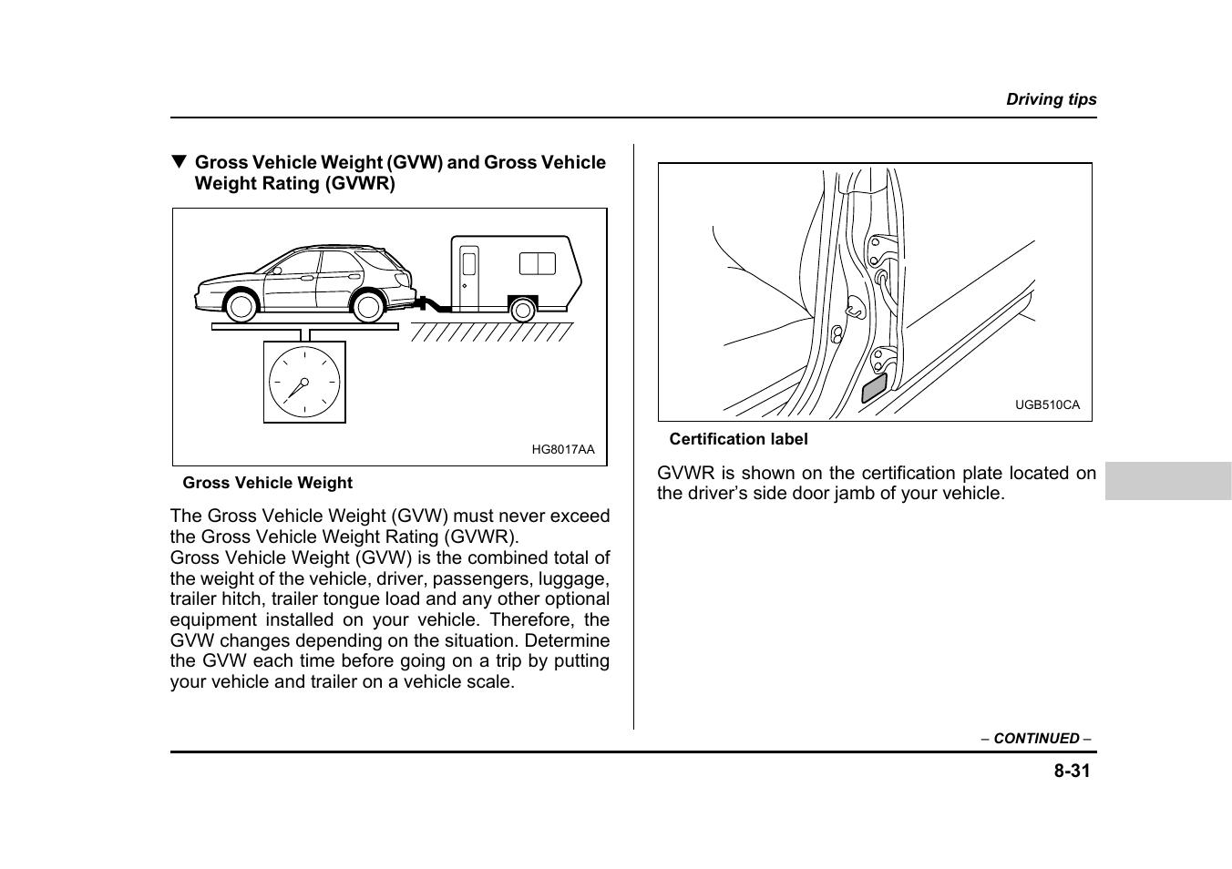 Subaru 2005 Impreza User Manual | Page 338 / 507