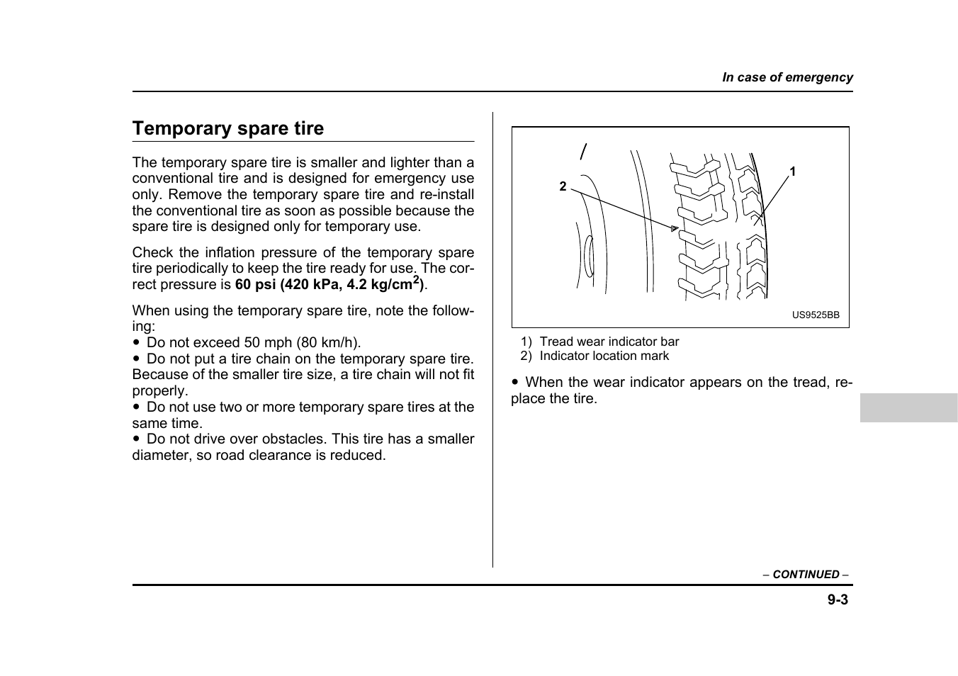 Temporary spare tire | Subaru 2005 Impreza User Manual | Page 350 / 507