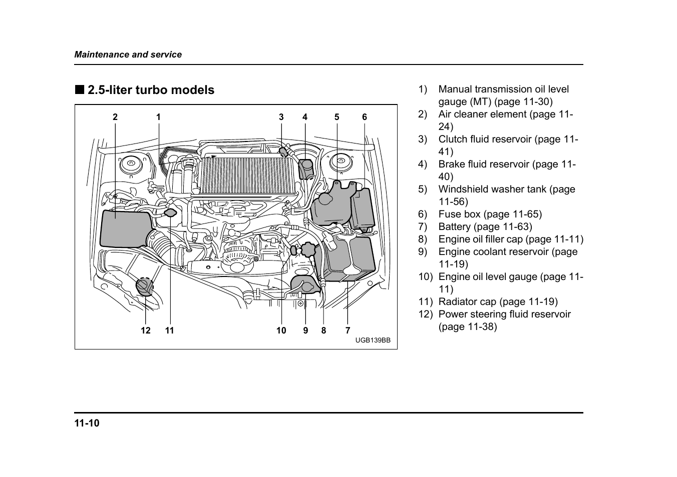 Liter turbo models | Subaru 2005 Impreza User Manual | Page 391 / 507