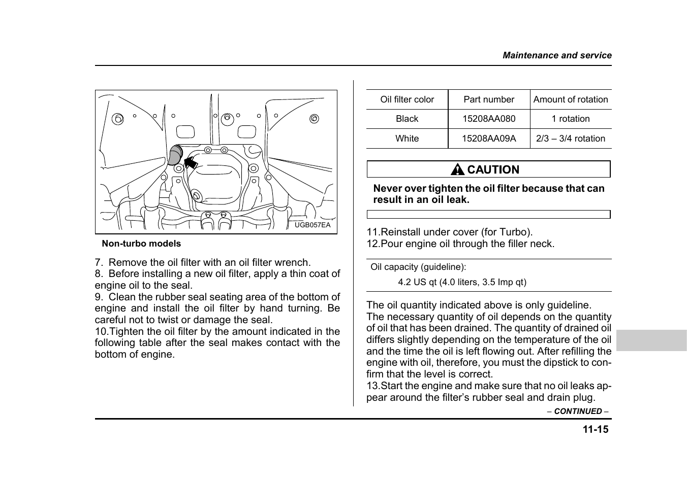 Subaru 2005 Impreza User Manual | Page 396 / 507