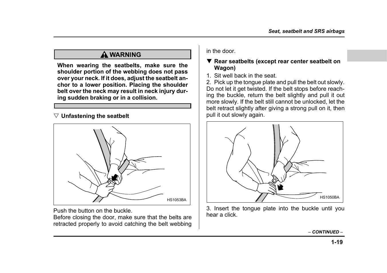 Subaru 2005 Impreza User Manual | Page 46 / 507