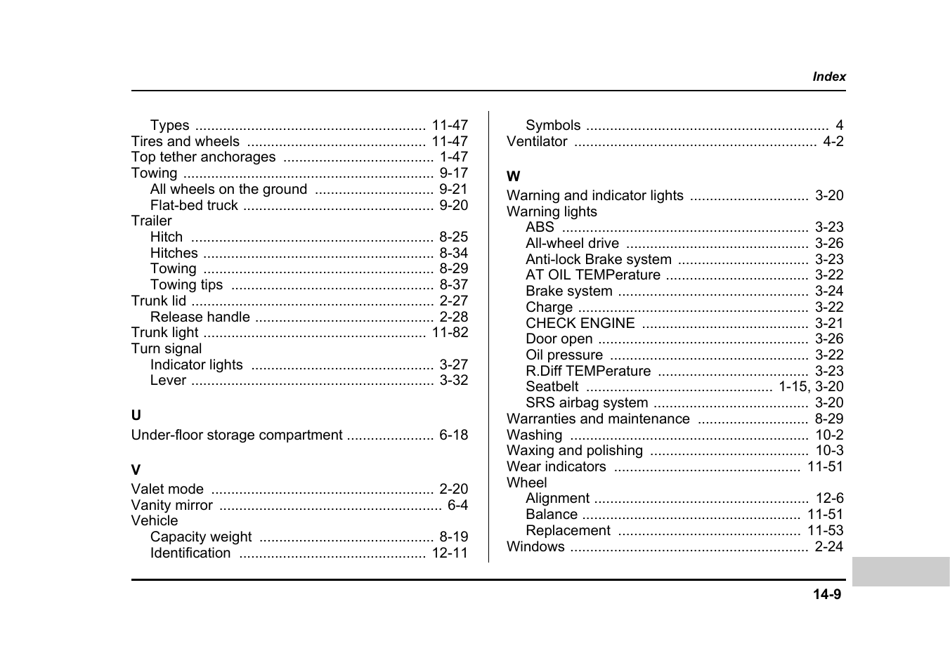 Subaru 2005 Impreza User Manual | Page 504 / 507