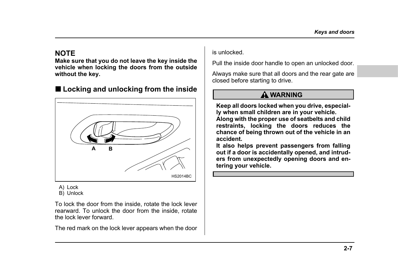 Subaru 2005 Forester 2.5X User Manual | Page 118 / 477