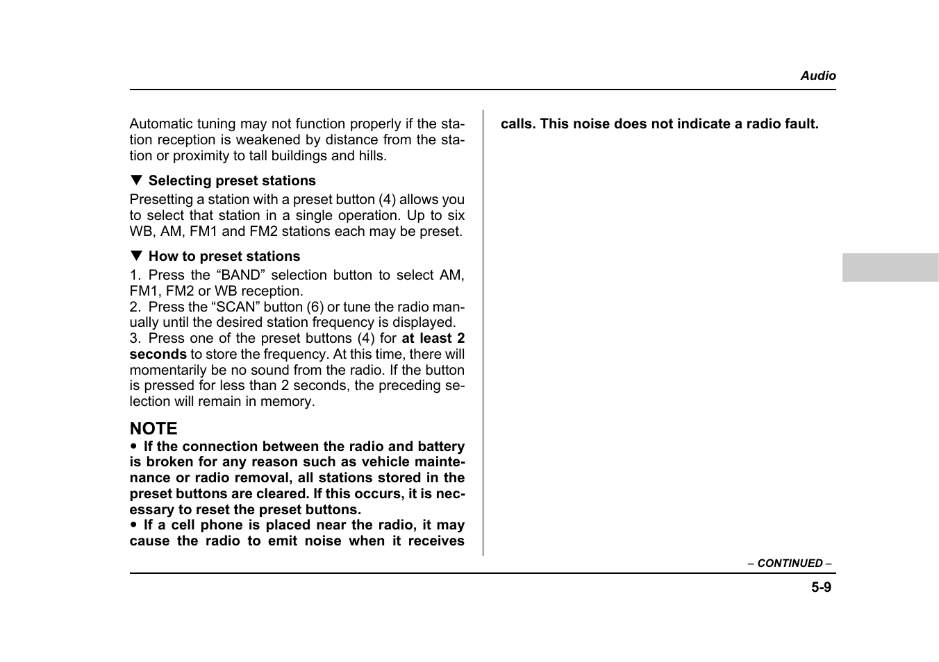 Subaru 2005 Forester 2.5X User Manual | Page 212 / 477