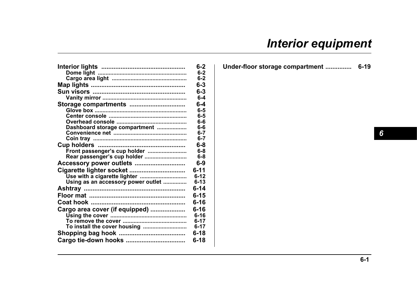 Msa5m0503a_13, Interior equipment | Subaru 2005 Forester 2.5X User Manual | Page 236 / 477