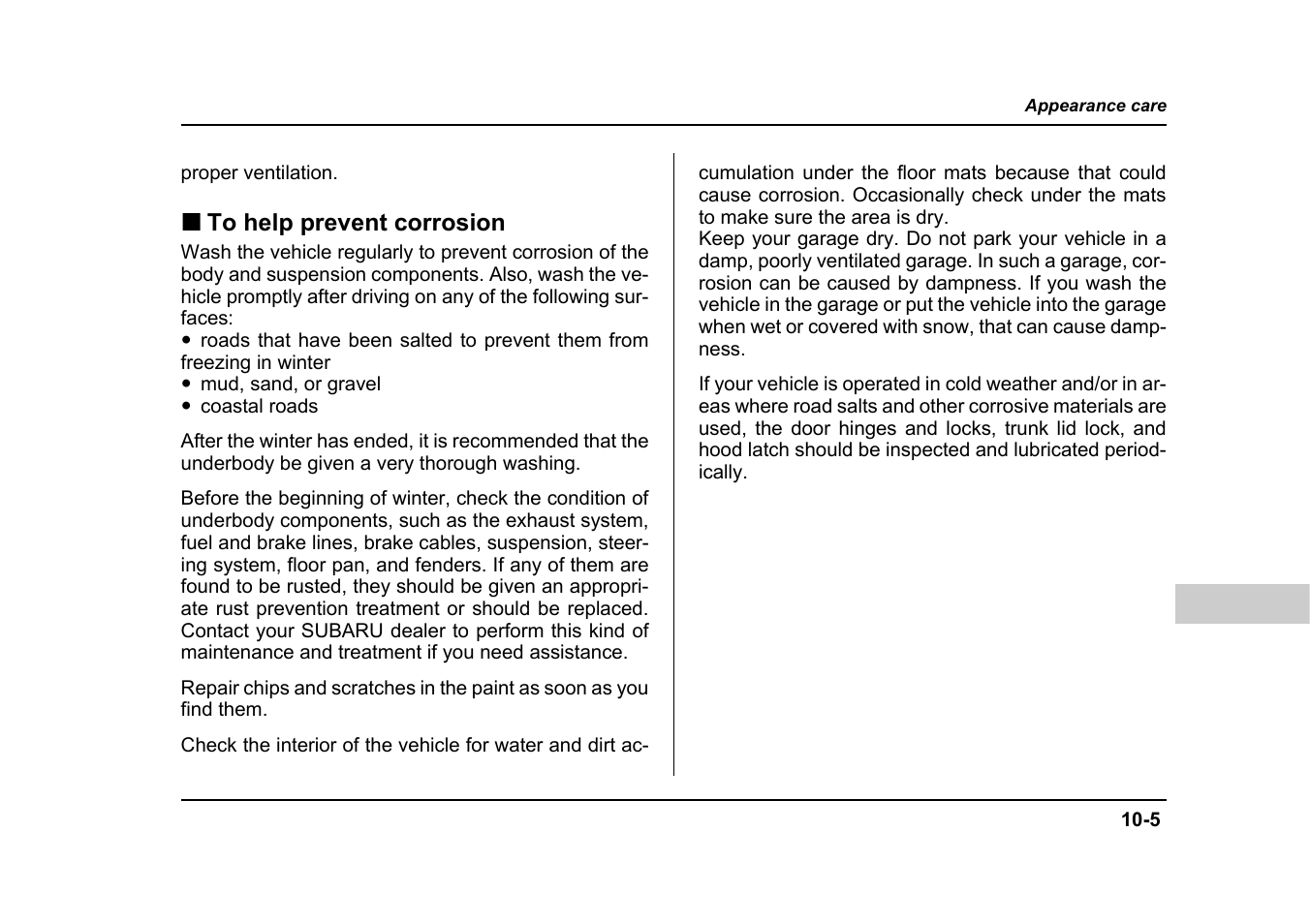 Subaru 2005 Forester 2.5X User Manual | Page 362 / 477