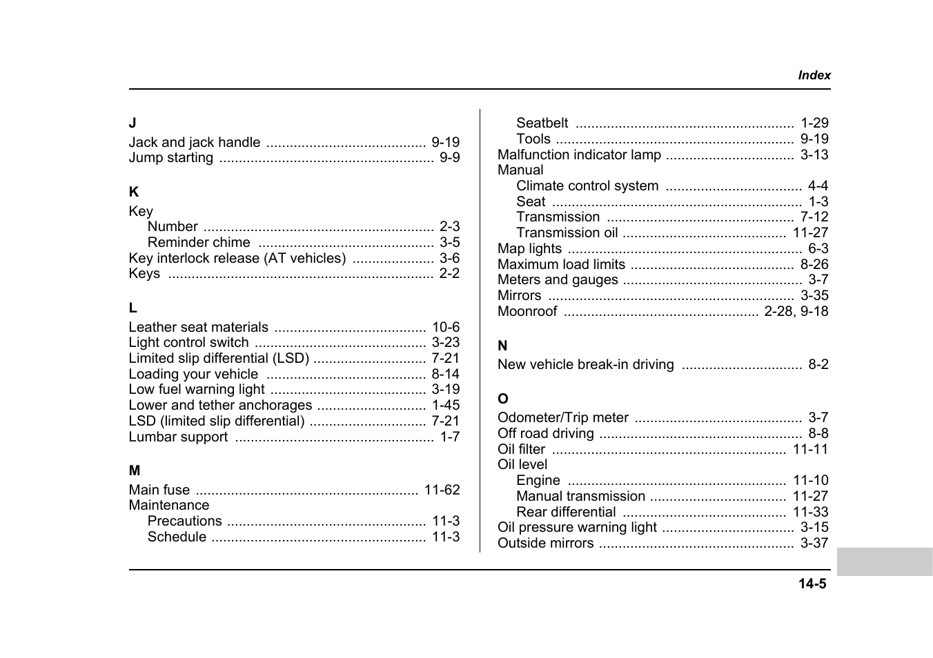 Subaru 2005 Forester 2.5X User Manual | Page 472 / 477