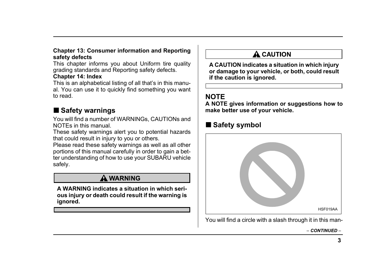 Subaru 2005 Forester 2.5X User Manual | Page 6 / 477