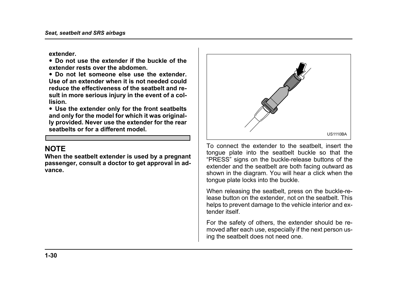 Subaru 2005 Forester 2.5X User Manual | Page 63 / 477