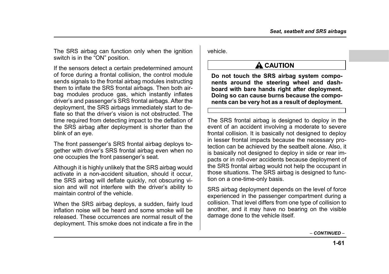 Subaru 2005 Forester 2.5X User Manual | Page 94 / 477