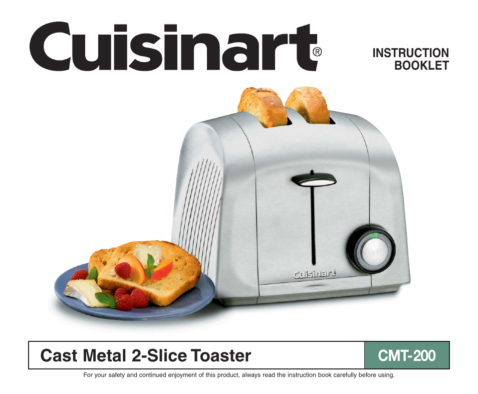 Cuisinart CMT-200 User Manual | 8 pages